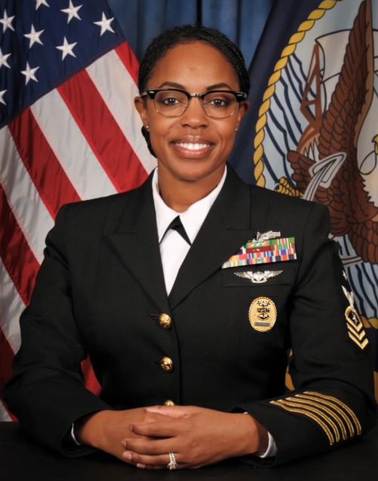 Photo of CMDCM (SW/AW) Keona M. Johnson - Command Master Chief, NAVSUP Fleet Logistics Center Jacksonville