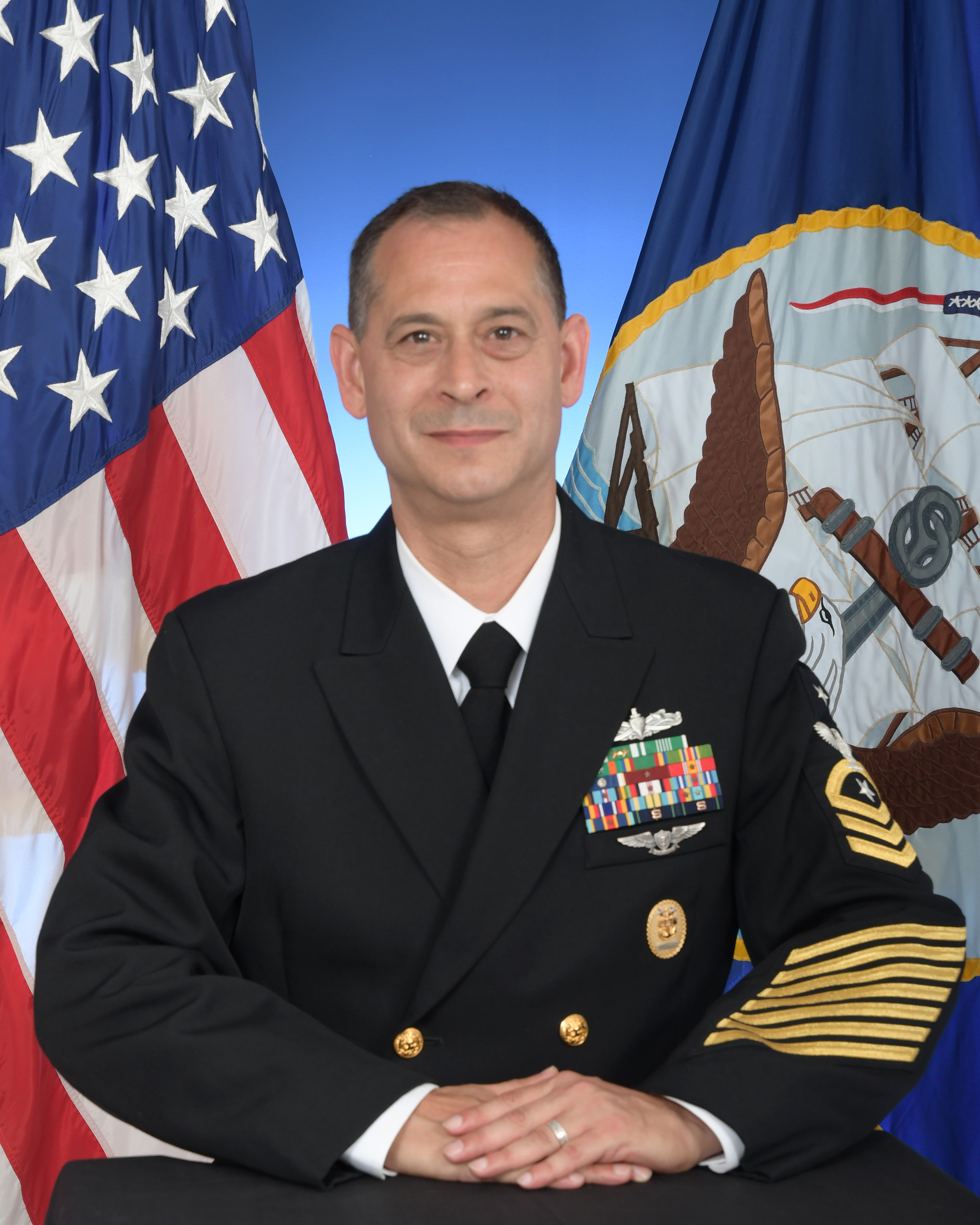 Photo of CMDCM (SW/AW) Markus Gallegos, Command Master Chief, NAVSUP Fleet Logistics Center Norfolk